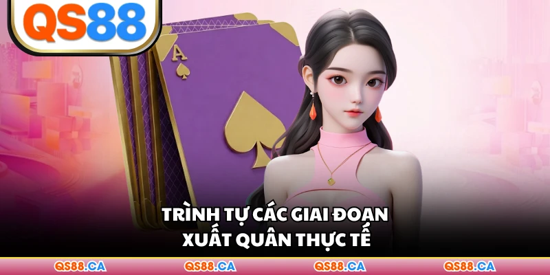 Trình tự các giai đoạn xuất quân thực tế